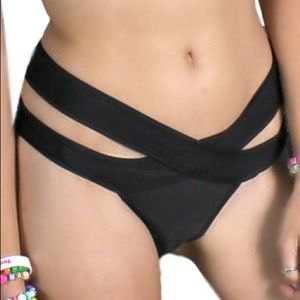 COPY - iHeartRaves black rave bottoms. Size S/M